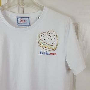 Keur Paris Hamburcoeur Hamburger Graphic Shirt XS